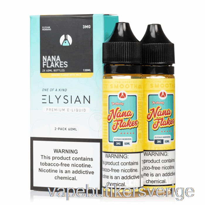 Vape Sverige Nana Flakes - Elysian Labs E-liquid - 120ml 0mg